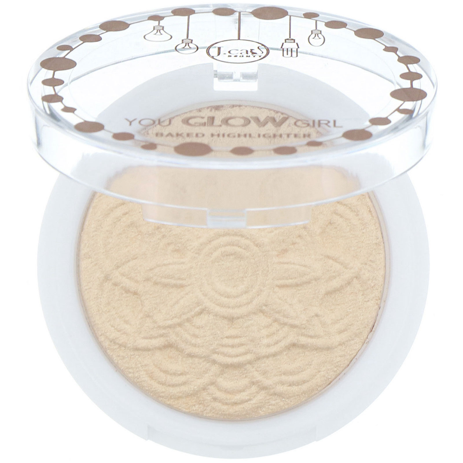 J.Cat Beauty, You Glow Girl, Iluminador Baked, YGG105 Luz da lua, 8,5 g