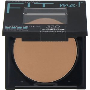 Maybelline, Pó sem poros + matte, Fit Me, 320 Natural Tan, 8,5 g