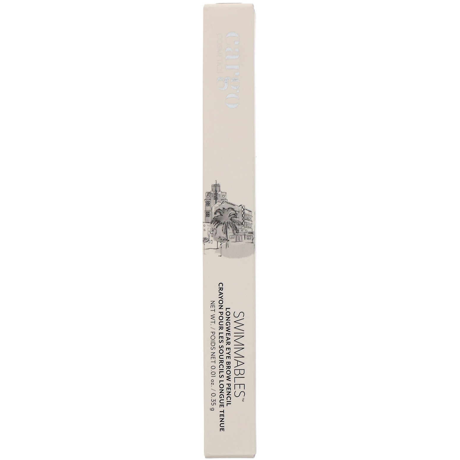 Cargo, Swimmables, lápis de sobrancelhas de longa duração, Dark, 0,35 g - Imagem 2