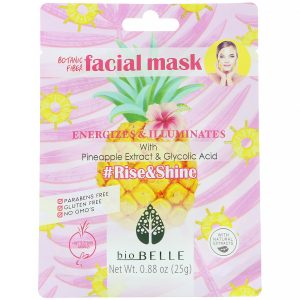 Biobelle, Máscara Facial de Fibra Botânica, Energiza e Ilumina, #Rise&Shine, 1 Folha, 25 g (0,88 oz)