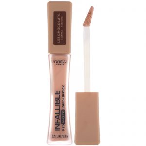 L'Oreal, Batom líquido Infallible Pro-Matte, Les Chocolats, Sweet Tooth 844, 6,3 ml
