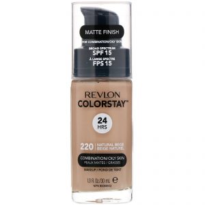 Revlon, Colorstay, maquiagem, pele mista/oleosa, 220 Natural Beige, 30 ml
