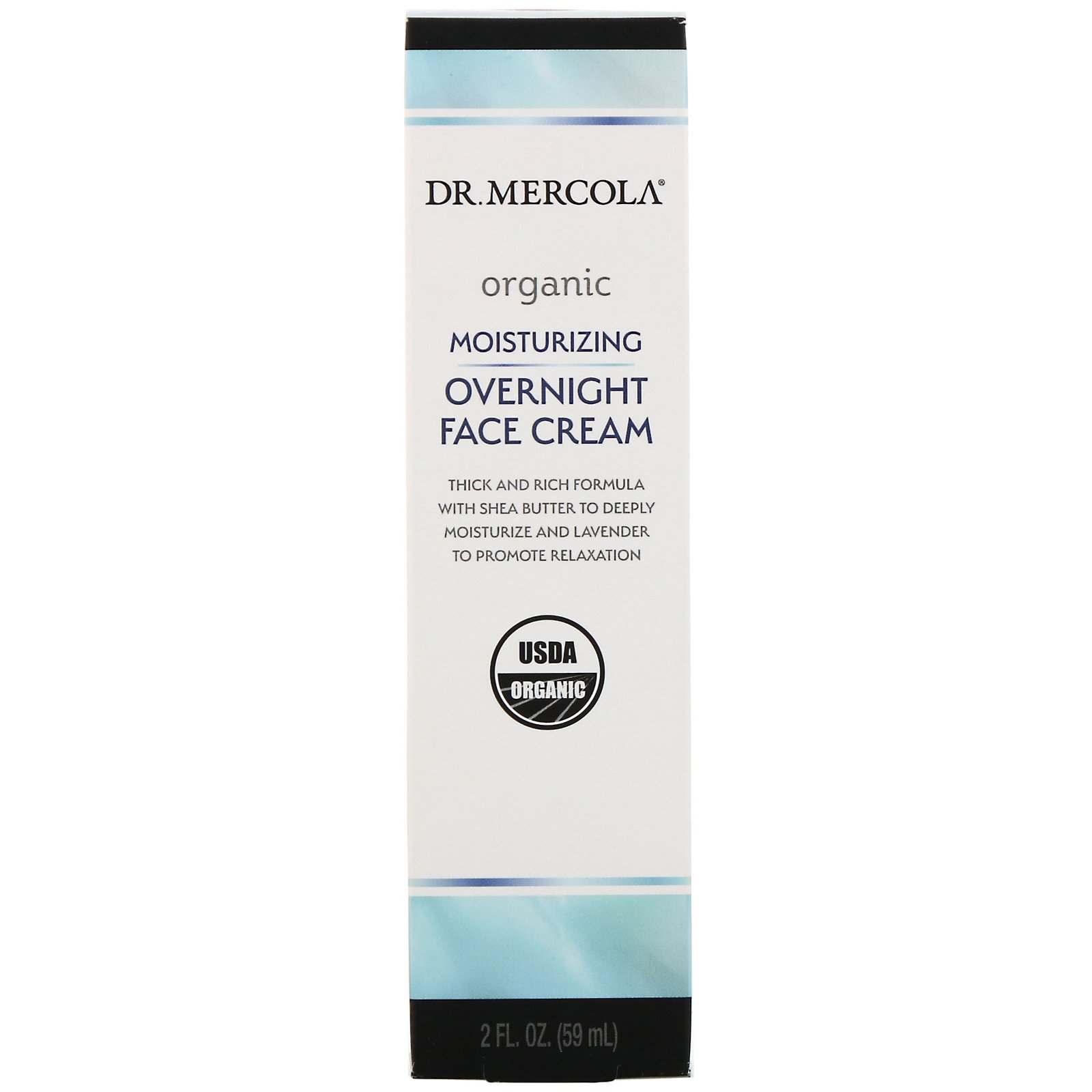 Dr. Mercola, Creme Facial Hidratante Noturno Orgânico, 59 ml (2 fl oz)
