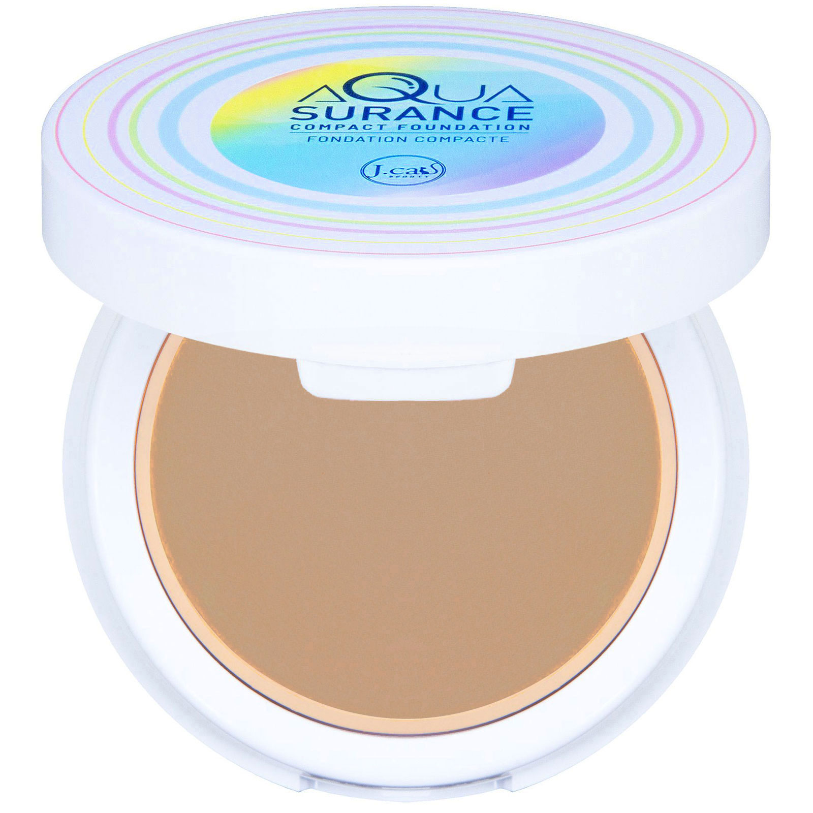 J.Cat Beauty, Base compacta Aquasurance, ACF106 Mel, 9 g