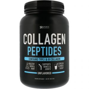 Sports Research, Peptídeos de Colágeno, Sem Sabor, 2 lbs (32 oz)
