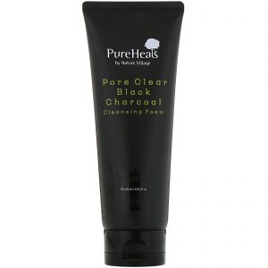 PureHeals, Carvão Vegetal para Limpeza dos Poros, Espuma de Limpeza, 150 ml