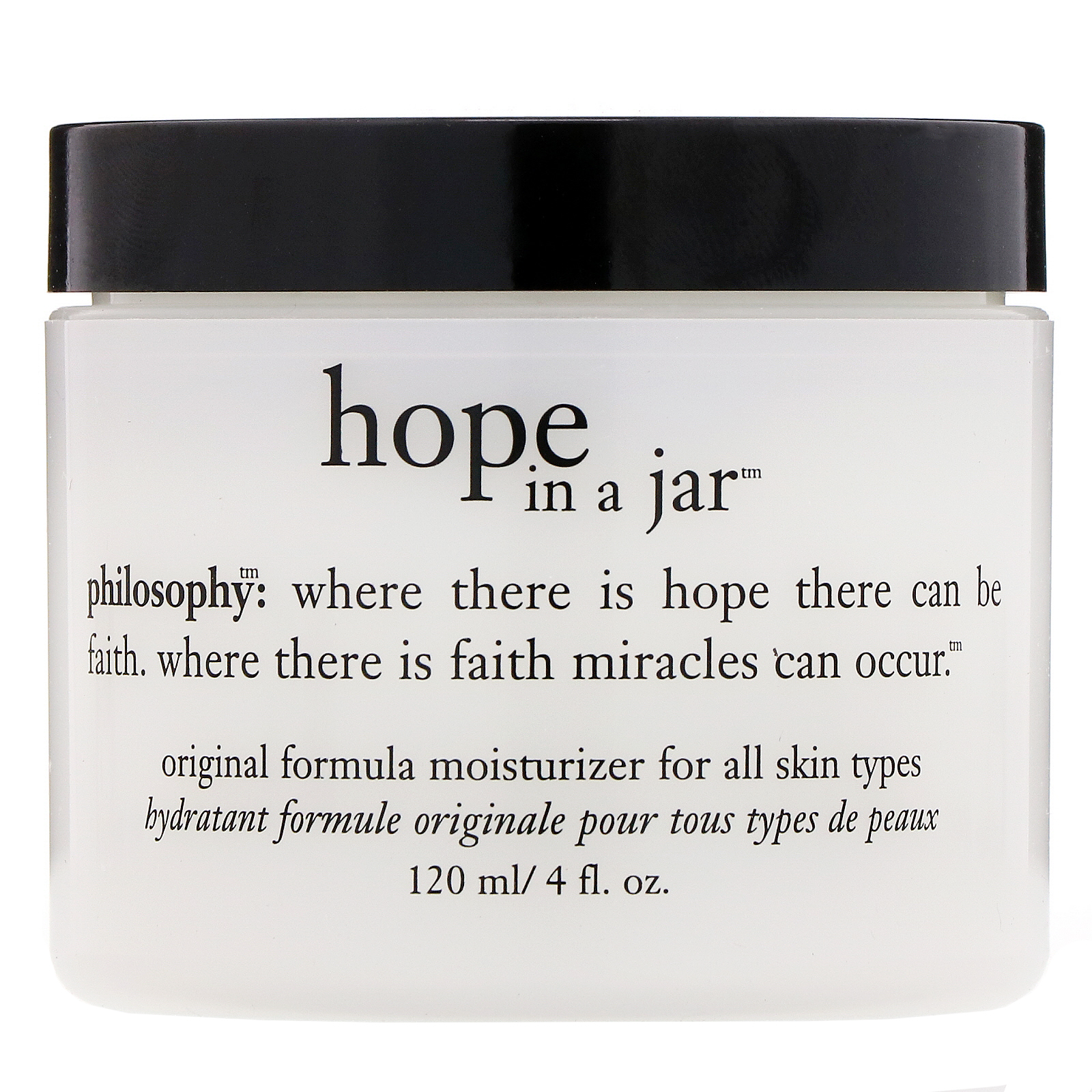Philosophy, Hope in a Jar, hidratante fórmula original, 120 ml