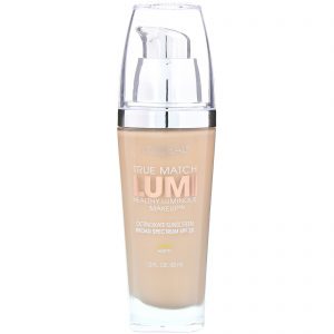 L'Oreal, Maquiagem True Match Healthy Luminous, FPS 20, Porcelain/Light Ivory W1-2, 30 ml