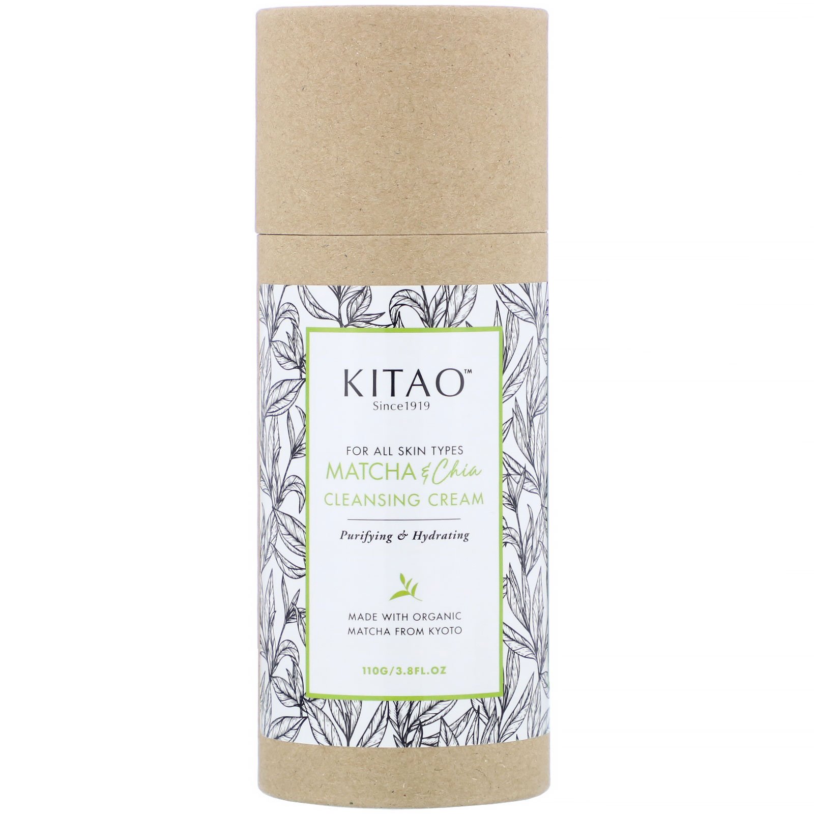 Kitao, Matcha & Chia, Cleansing Cream, 3.8 fl oz (110 g) - Imagem 2