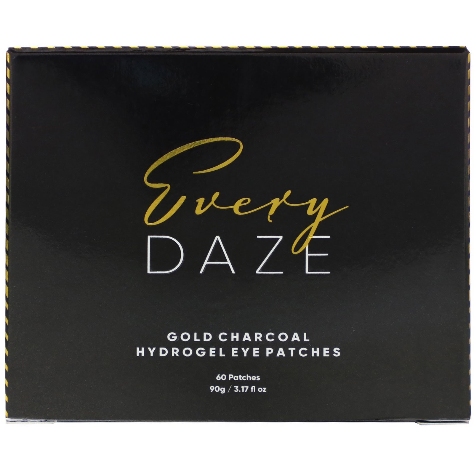 Everydaze, Gold Charcoal, Hydrogel Eye Patches, Anti-Aging, 60 Patches, 3.17 fl oz (90 g) - Imagem 3