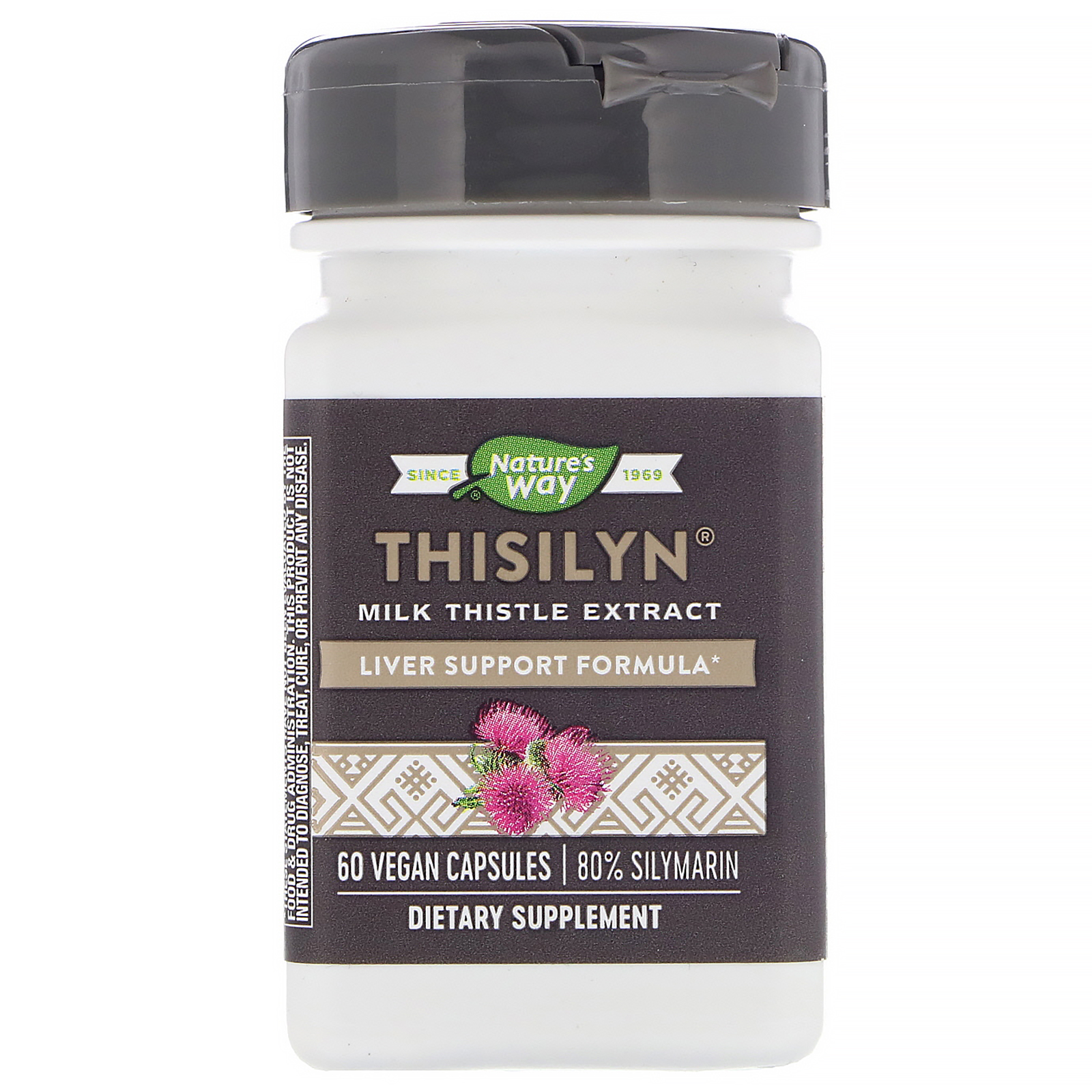 Nature's Way, Thisilyn, Extrato de Cardo-Mariano, 60 Cápsulas Veganas