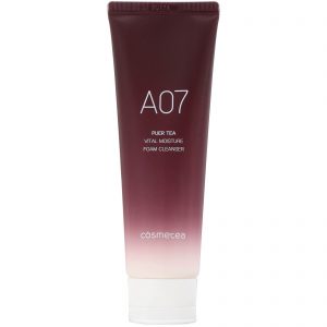 Cosmetea, Chá Puer, Esponja de Limpeza com Hidratação Vital, 4,23 fl oz (120 ml)