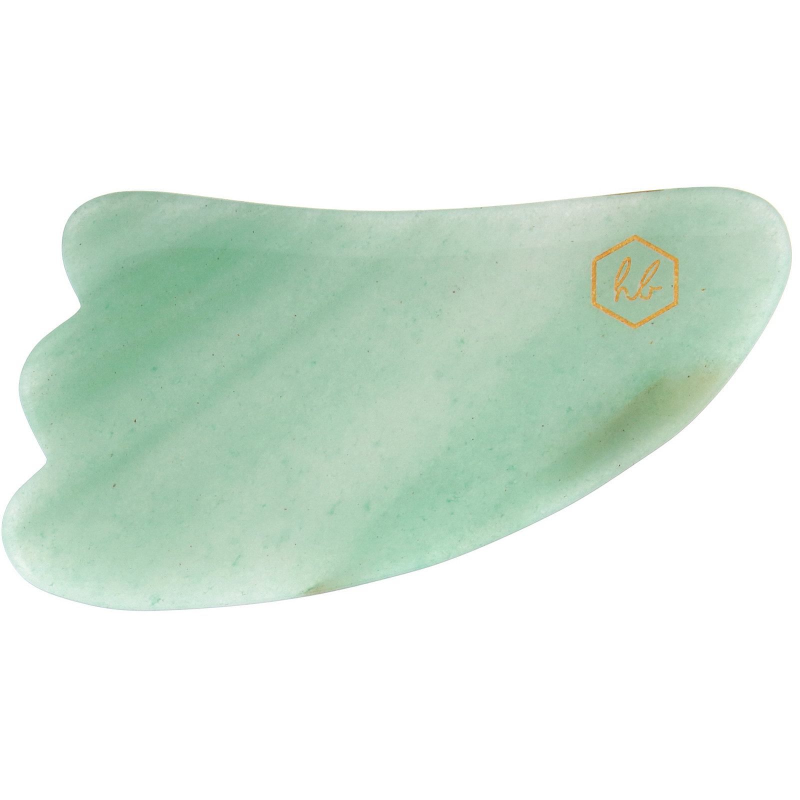 Honey Belle, Gua Sha de Jade, Espátula para Lifting Facial Natural, Jade, 1 Espátula