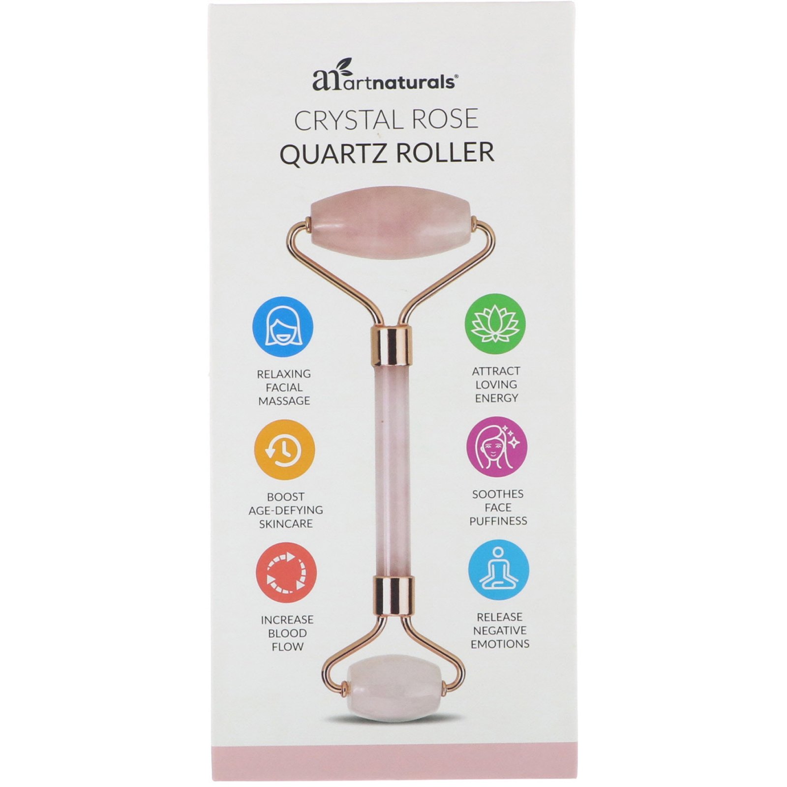 Artnaturals, Massageador de Quartzo de Cristal Rosa, 1 Massageador - Imagem 2
