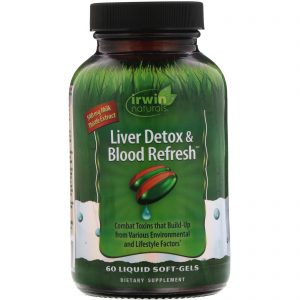 Irwin Naturals, Liver Detox & Blood Refress, 60 Cápsulas Gelatinosas Líquidas