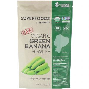 MRM, Pó de Banana Verde Orgânica Crua, 240 g (8,5 oz)