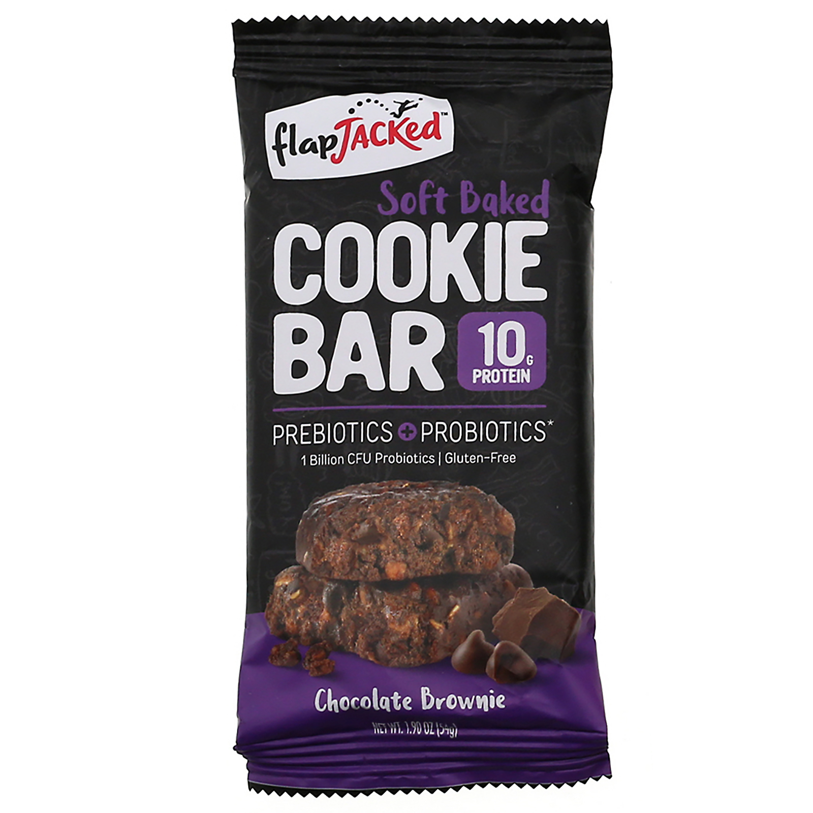 FlapJacked, Biscoitos levemente assados, Brownie de Chocolate, 12 Barras, 1,90 oz (54 g) cada - Imagem 4