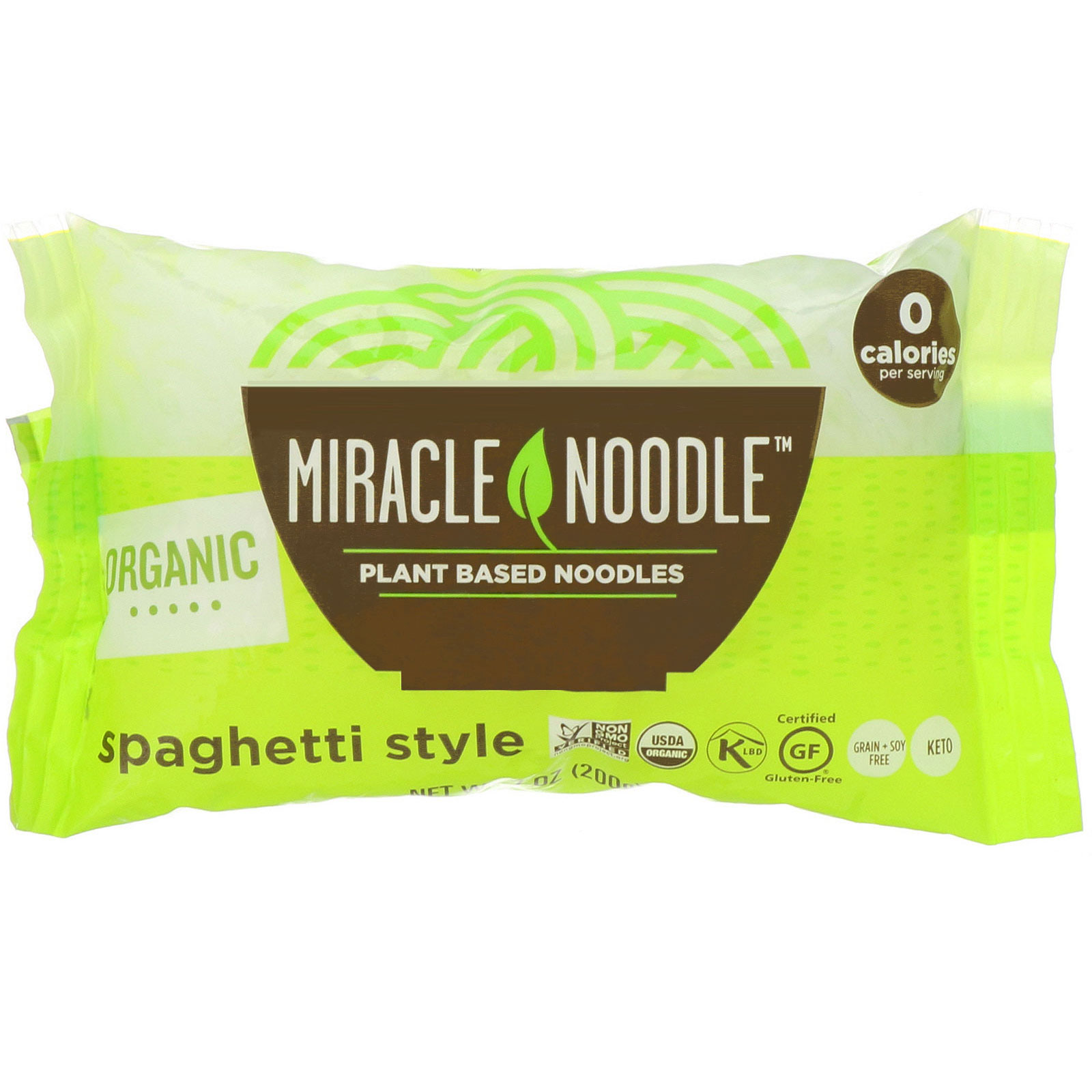 Miracle Noodle, Espaguete Orgânico, 200 g (7 oz)