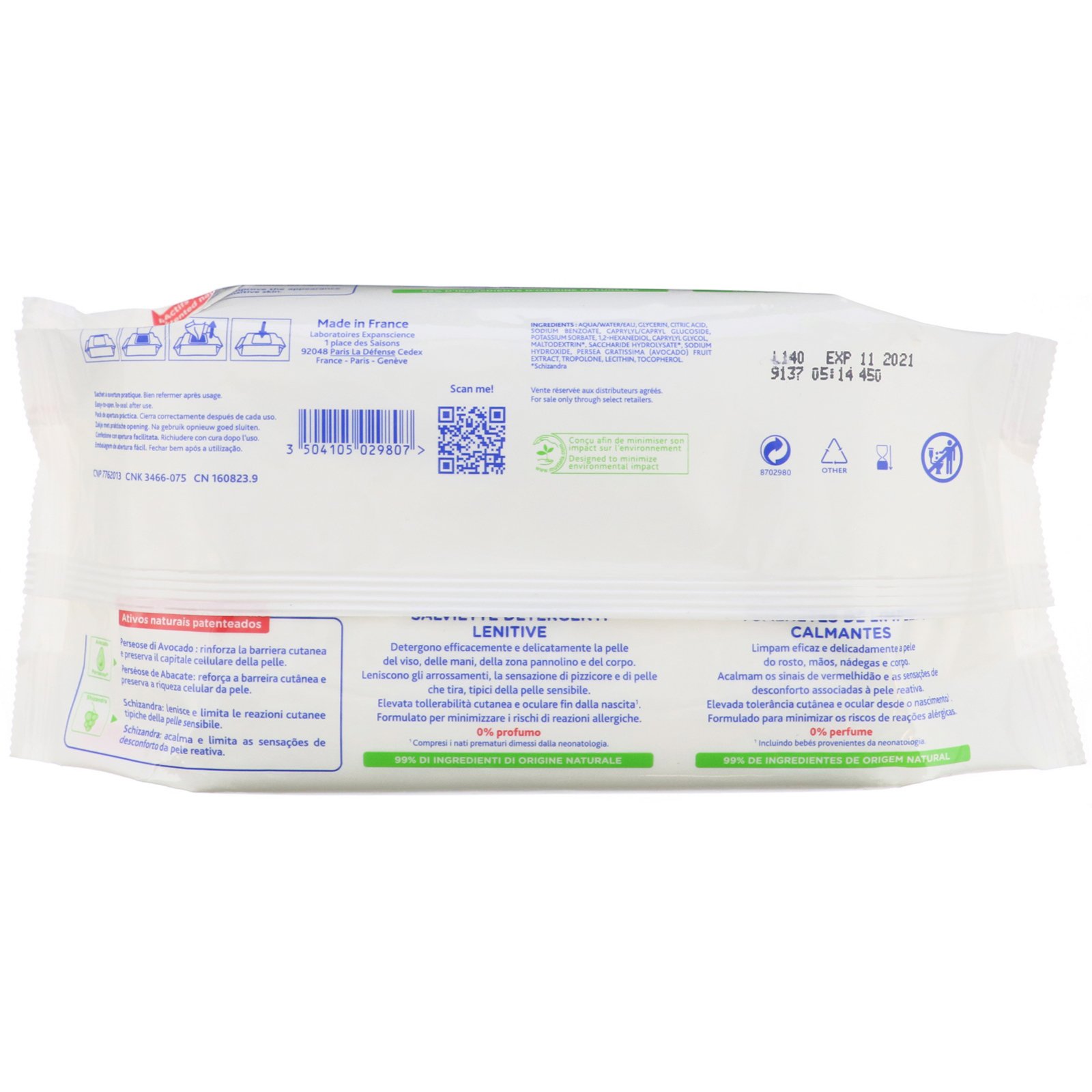 Mustela, Baby, Soothing Cleansing Wipes, 70 Wipes - Imagem 2