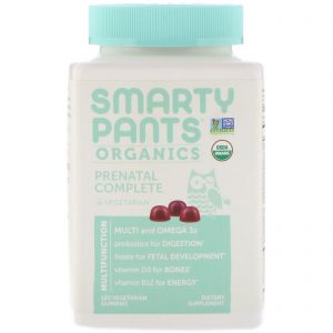 SmartyPants, Orgânico, Prenatal Complete, 120 Gomas Mastigáveis Vegetarianas