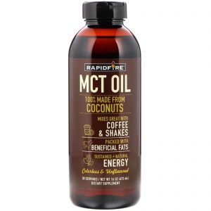RAPIDFIRE, Óleo de MCT, sem sabor, 473 ml