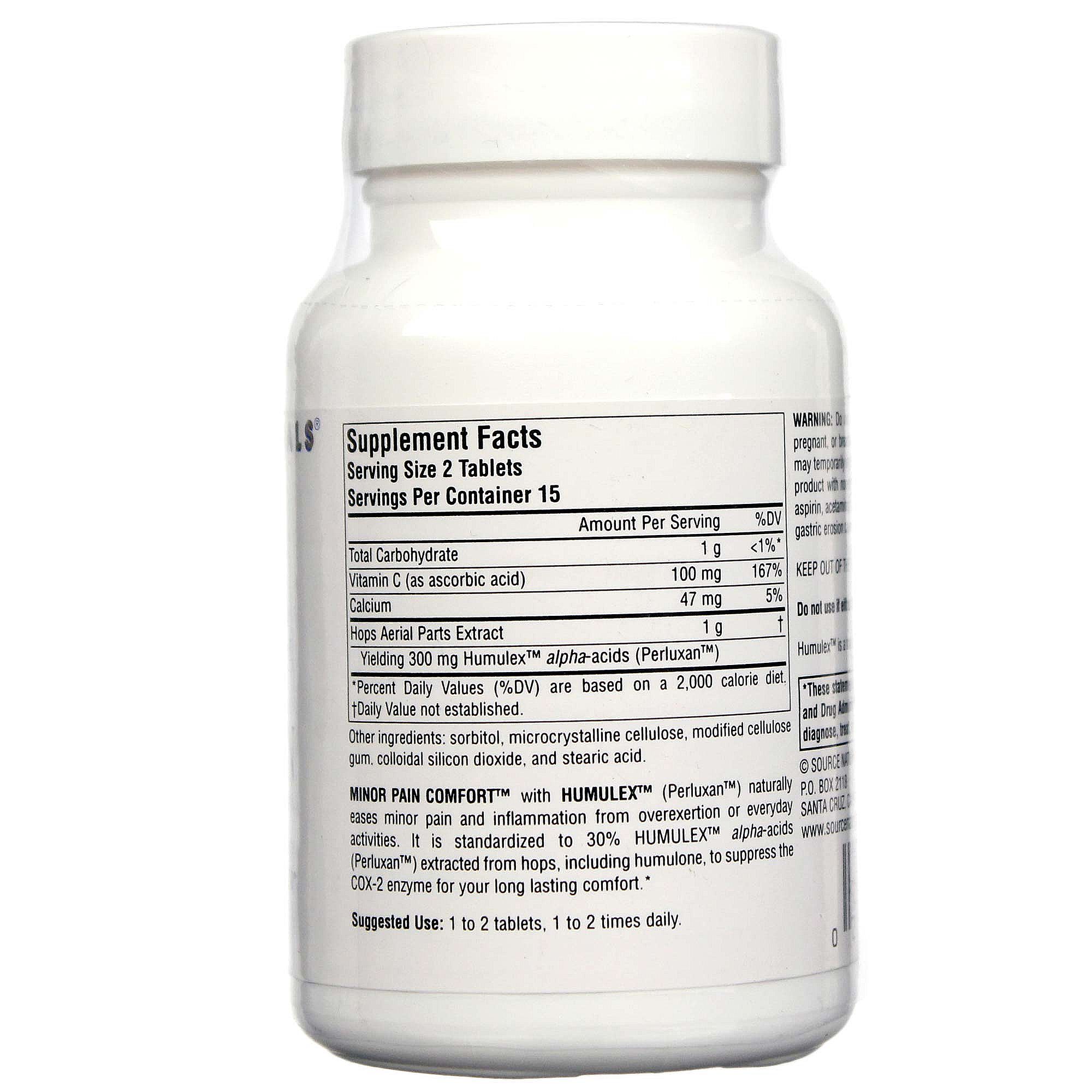 Source Naturals Menores Dor Conforto 30 Tabletes - Imagem 2