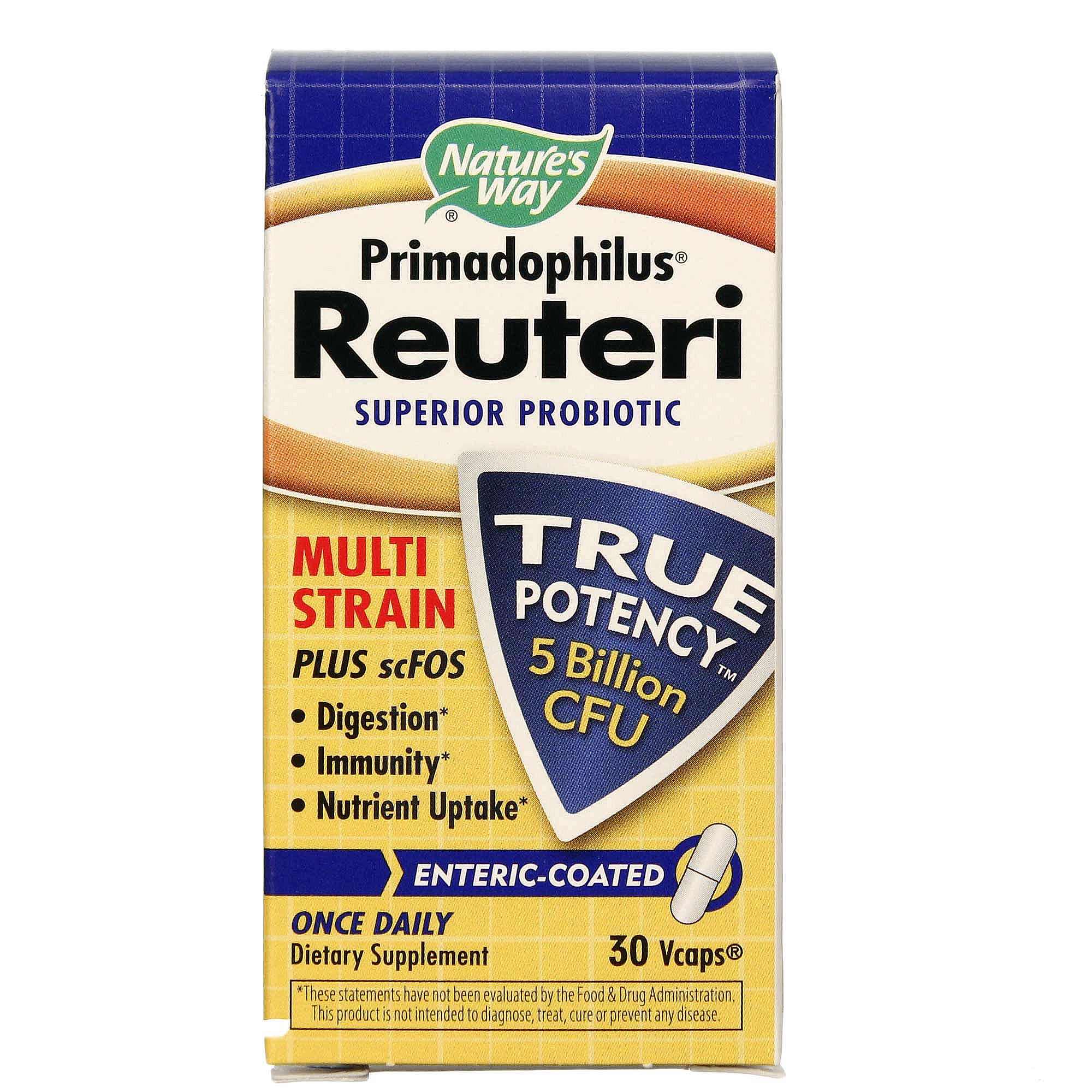 Nature's Way Primadophilus Reuteri 30 Cápsulas Vegetarianas