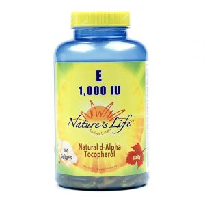 Nature's Life, Vitamina E 1000 UI - 100 Cápsulas