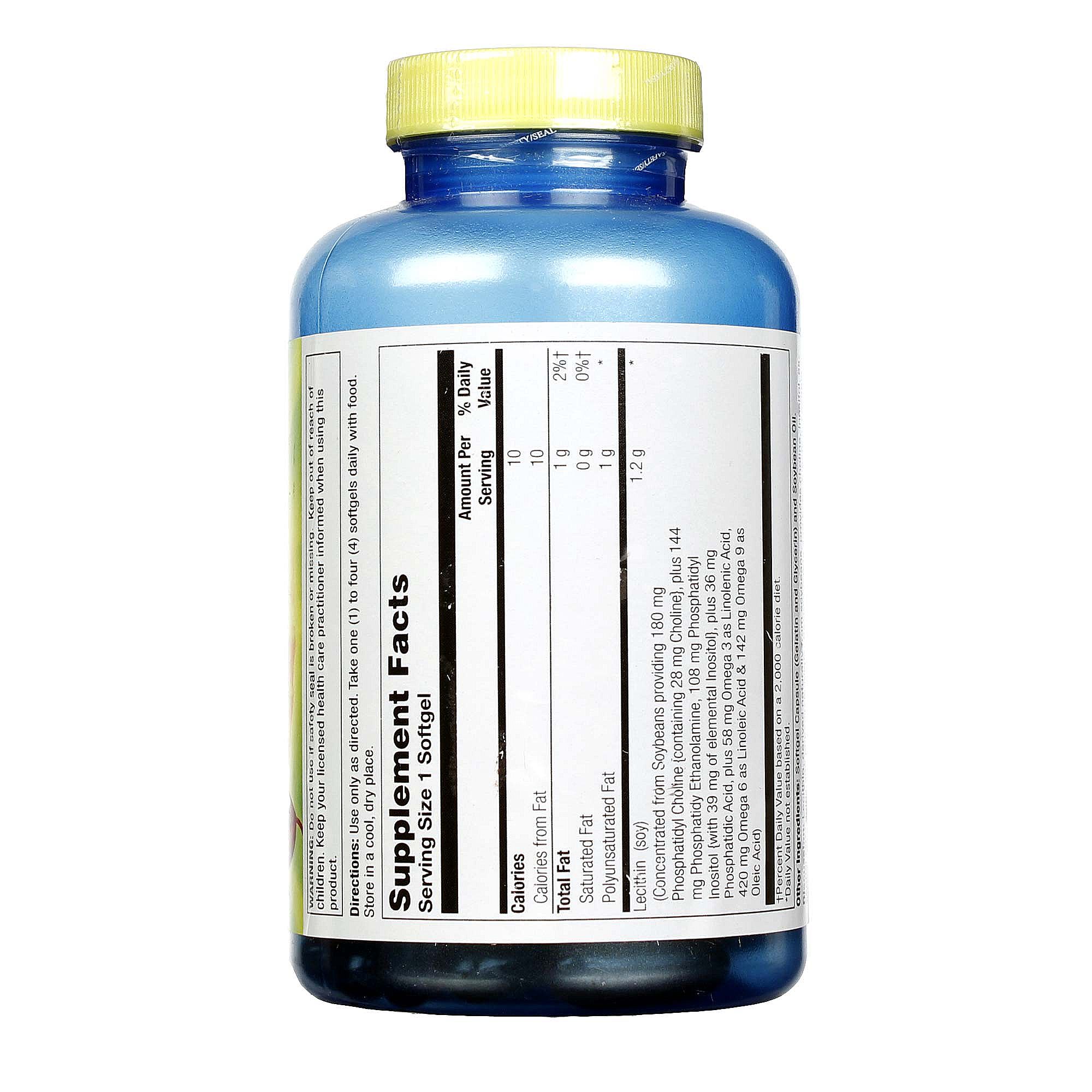 Nature's Life, Lecitina 1.200 mg - 100 Cápsulas - Imagem 2