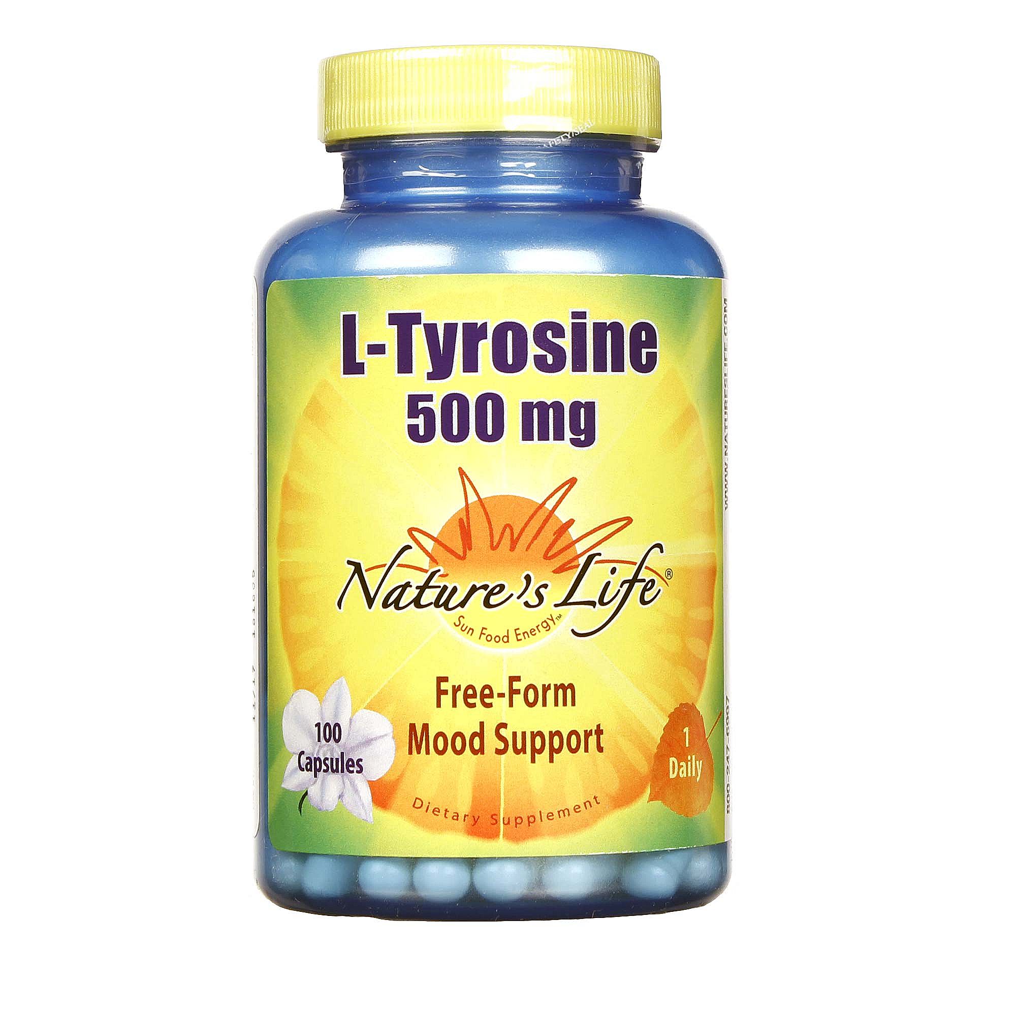 Nature's Life L-Tirosina 500 mg 100 Cápsulas