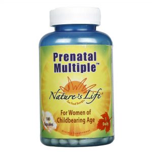 Nature's Life, Multi Vitaminas e Minerais Pré-Natal - 180 Cápsulas