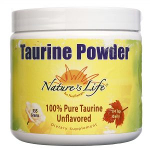 Nature's Life, Taurina em Pó, Sem Sabor - 335 g