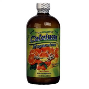 Nature's Life, SuperABSORBeze® Cálcio Magnésio, Laranja - 474 ml