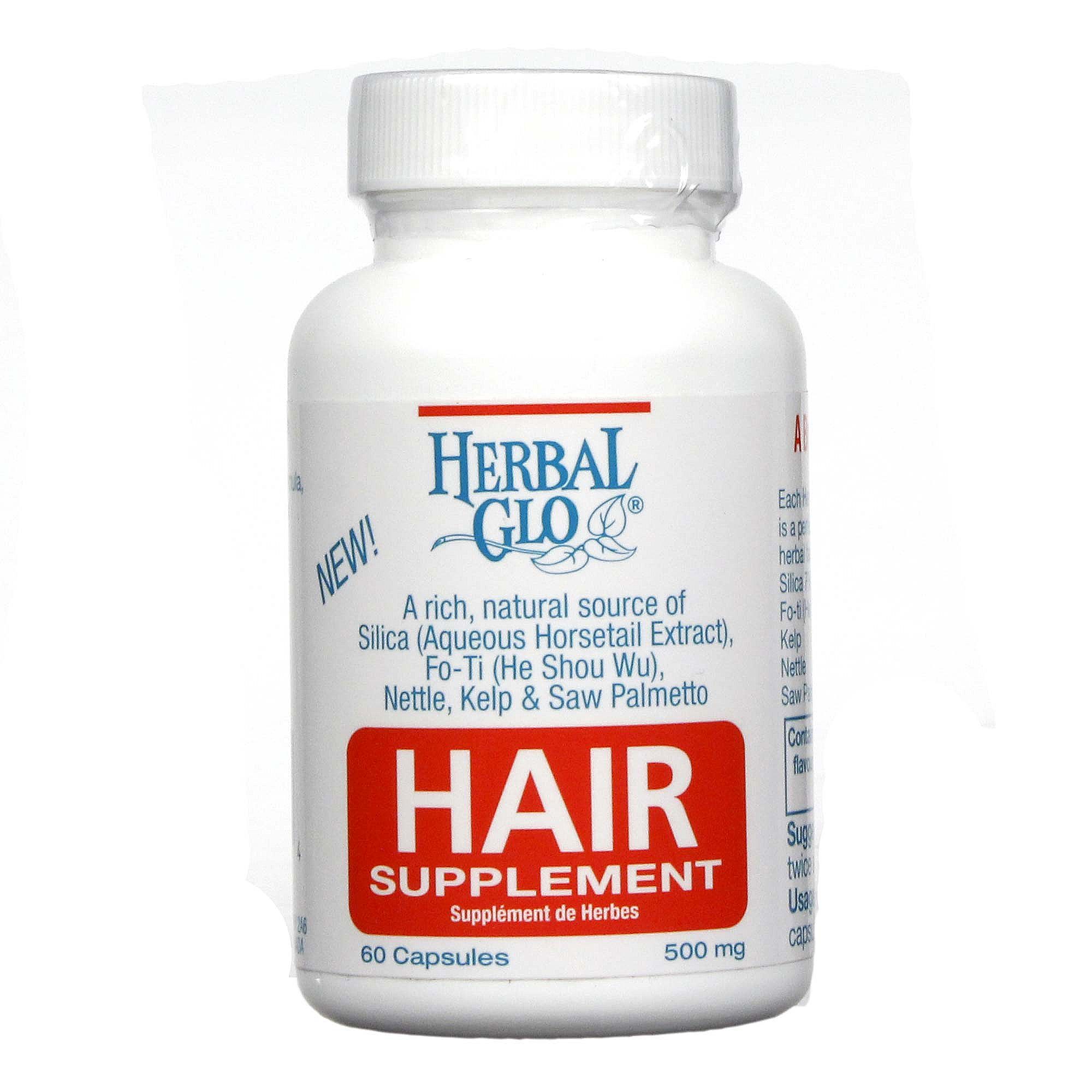 Herbal Glo, Suplemento para Queda de Cabelo - 60 Cápsulas