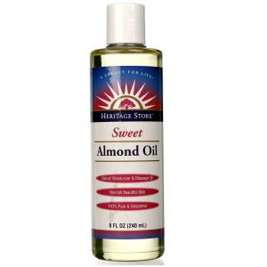 Heritage Products Óleo de amêndoa doce com Vitamina E Natural 8 fl oz