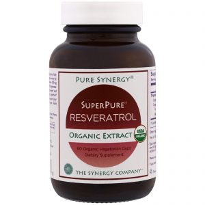 The Synergy Company, Pura Sinergia, Extrato Orgânico de Resveratrol Super Puro Orgânico, 60 Cápsulas Vegetarianas Orgânicas