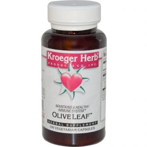 Kroeger Herb Co, Olive Leaf, 100 Vegetarian Capsules