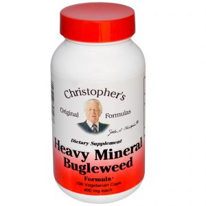 Christopher's Original Formulas, Heavy Mineral Bugleweed Formula, 400 mg, 100 Vegetarian Caps