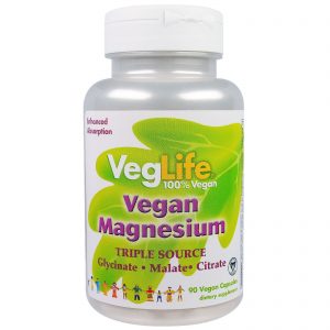 VegLife, Magnésio Vegano, Fonte Tripla, 90 cápsulas vegetais