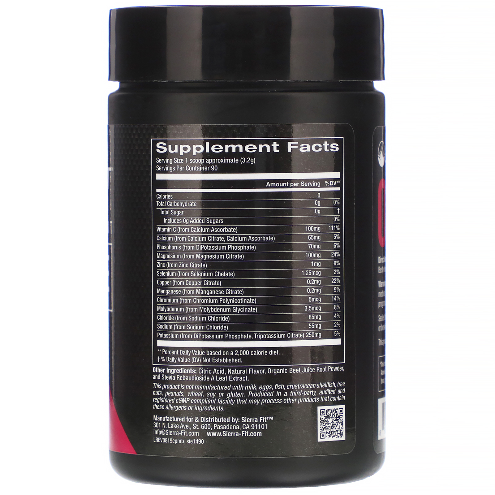 Sierra Fit, Eletrólito em Pó, 0 Calorias, Frutos Silvestres, 10,3 oz (291 g) - Imagem 2