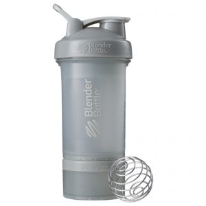 Blender Bottle, BlenderBottle, ProStak, Cinza Seixo, 650 ml