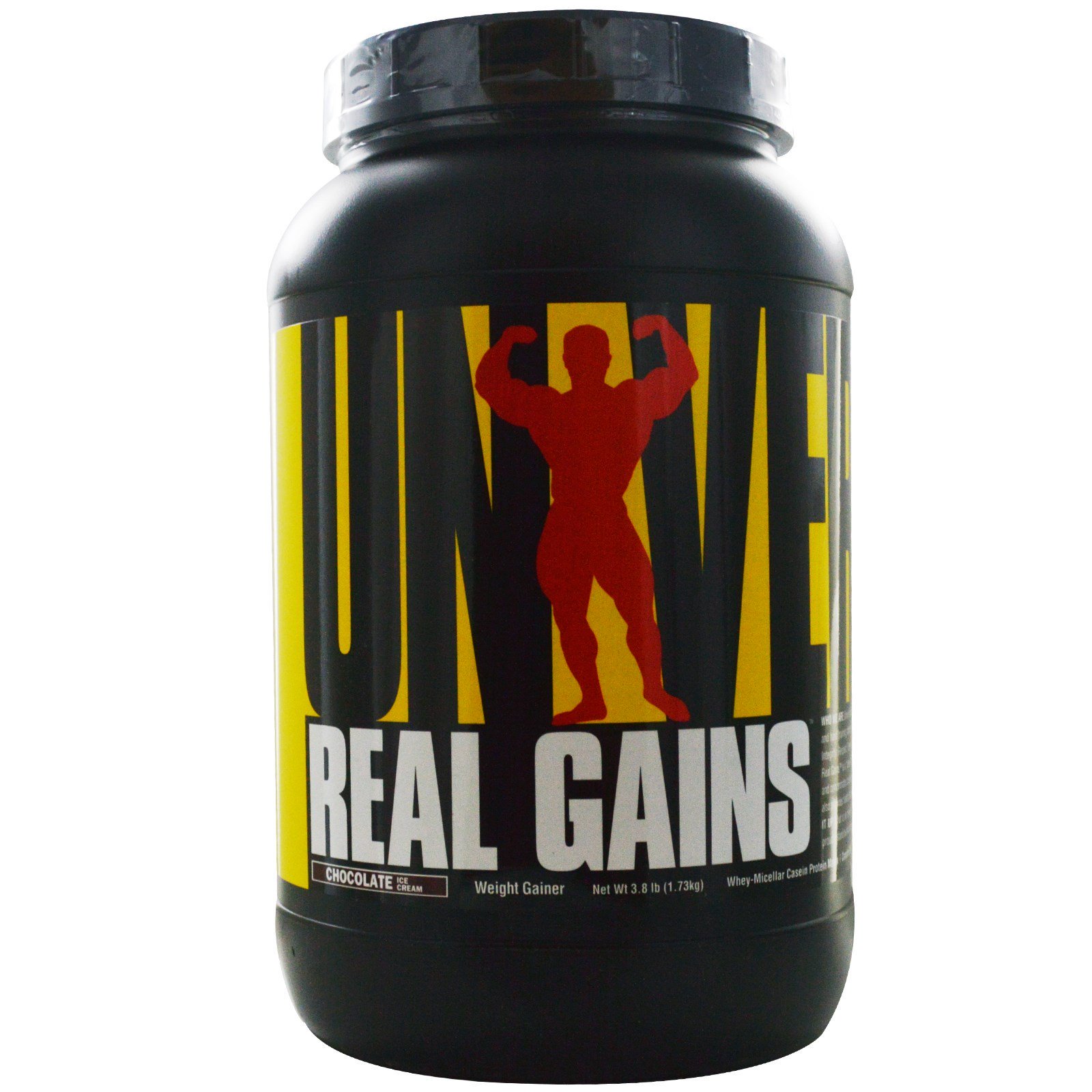 Universal Nutrition, Crescimento real, ganho de massa, sorvete de chocolate, 3,8 lb. (1,73 kg)