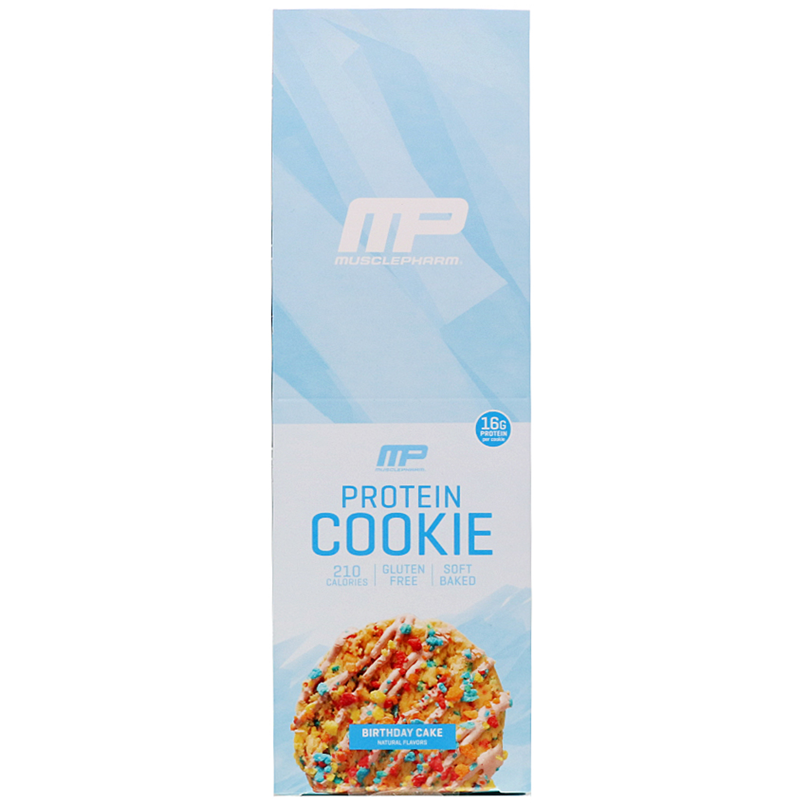 MusclePharm, Biscoitos de Proteína, Bolo de Aniversário, 12 Biscoitos, 1,83 oz (52 g) Cada - Imagem 2