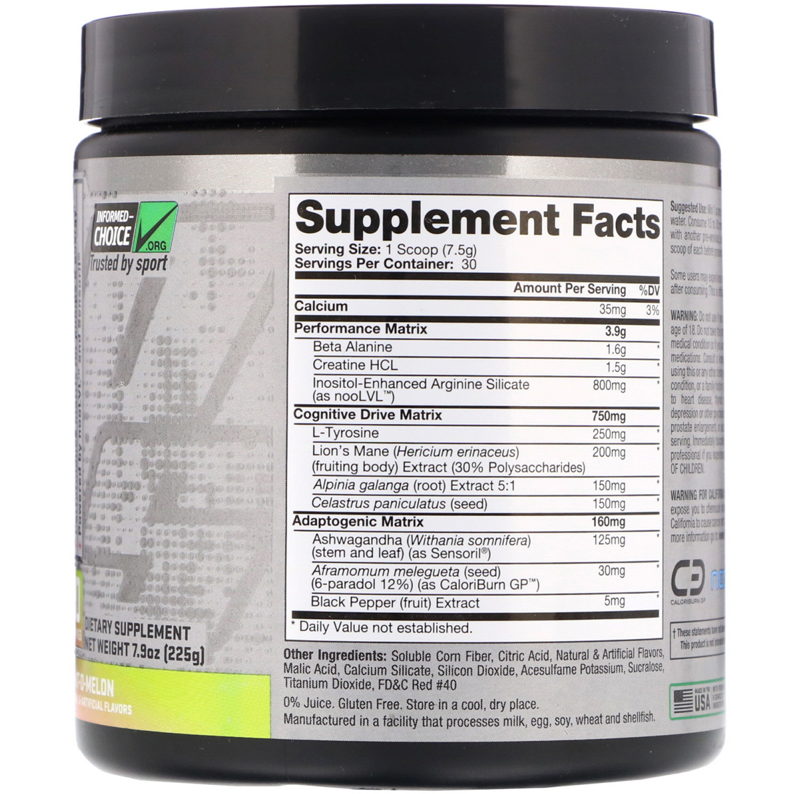 ProSupps, Dr Jekyll, Stimulant-Free Pre-Workout, What-o-Melon, 7.9 oz (225 g) - Imagem 2