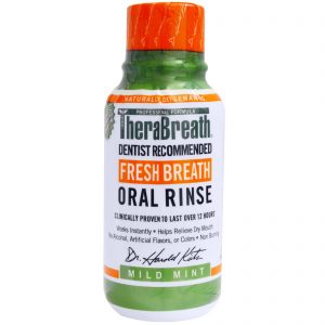 TheraBreath, Enxaguante Bucal para um Hálito Fresco, Sabor Menta Suave, 3 fl oz (88.7 ml)