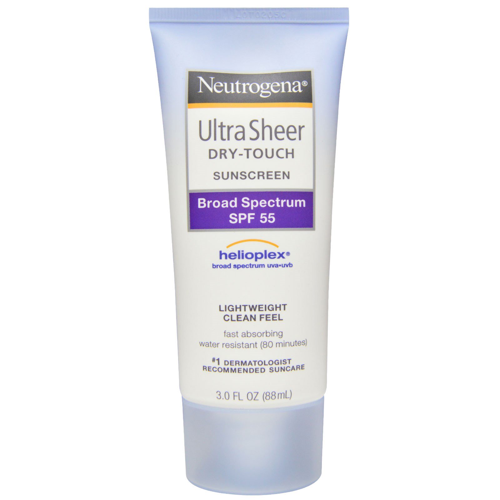 Neutrogena, Protetor Solar Ultra Sheer Dry Touch, FPS 55, 88 ml (3,0 fl oz)