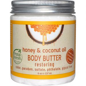 Petal Fresh, Puro, Manteiga Corporal, Restauradora, Mel e Óleo de Coco, 237 ml (8 oz)