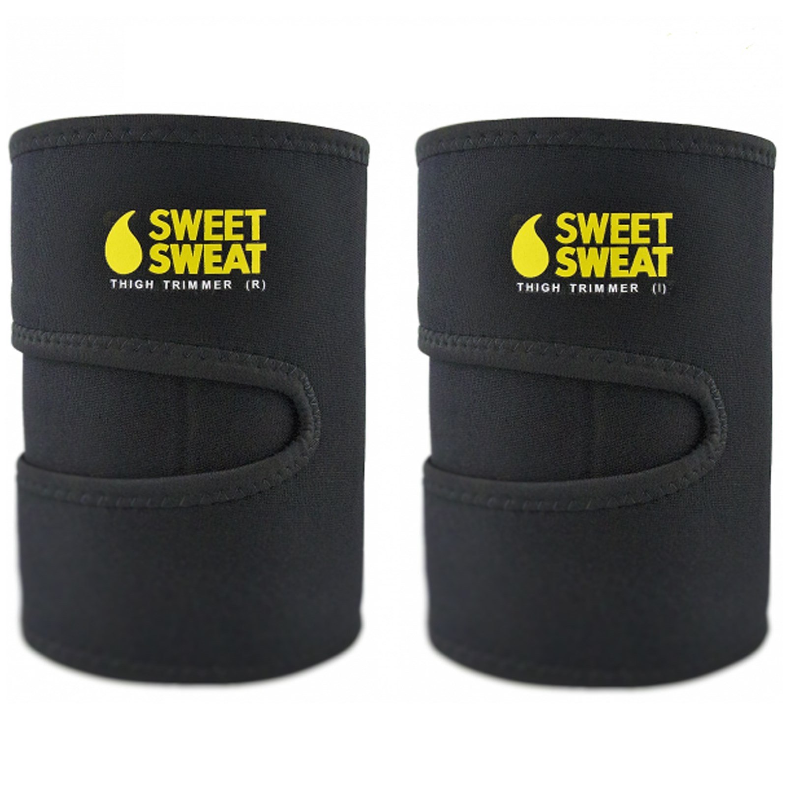 Sports Research, Sweet Sweat Thigh Trimmers, Medium, Yellow, 1 Pair - Imagem 3