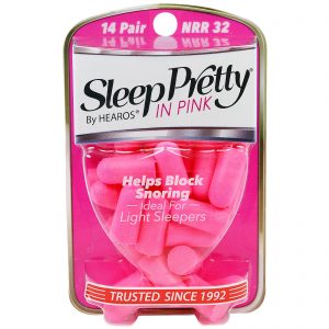 Hearos, Protetor de Ouvido, Sleep Pretty in Pink, 14 Par
