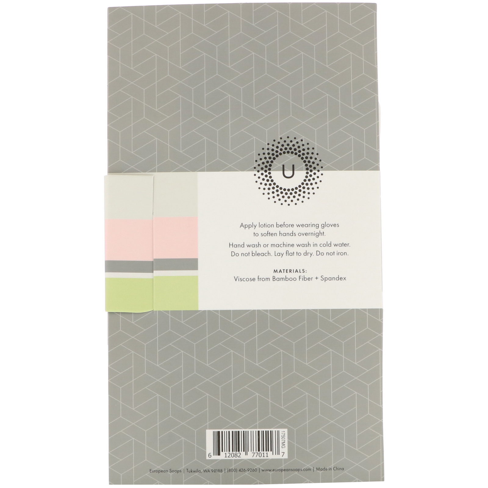 European Soaps, Urbana, Spa Prive, Luvas Hidratantes de Bambu, 1 Par - Imagem 2